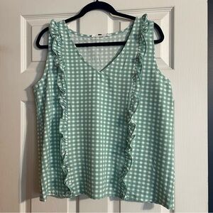 Michelle McDowell Gathered Goods Mia Gingham Top NWT